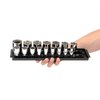 Tekton 1/2 Inch Drive 12-Point Socket Set with Rails, 16-Piece (3/8-1-5/16 in.) SHD92118